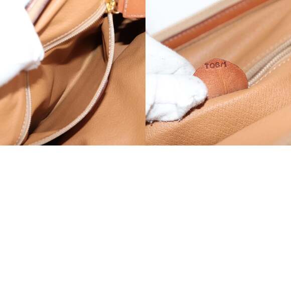 CELINE Macadam Canvas Shoulder Bag Pvc Leather Brown Gold - Picture 13 of 13